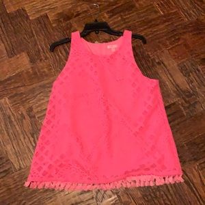 lilly pulitzer pink top!